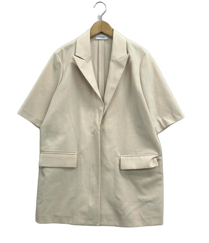 美品 エミ 半袖ジャケット ハーフスリーブジップアップジャケット 13WFJ232002 レディース SIZE 1 (S) emmi