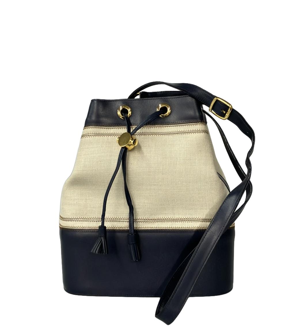 銀座かねまつ ショルダーバッグ 斜めがけ バイカラー レディース GINZA Kanematsu