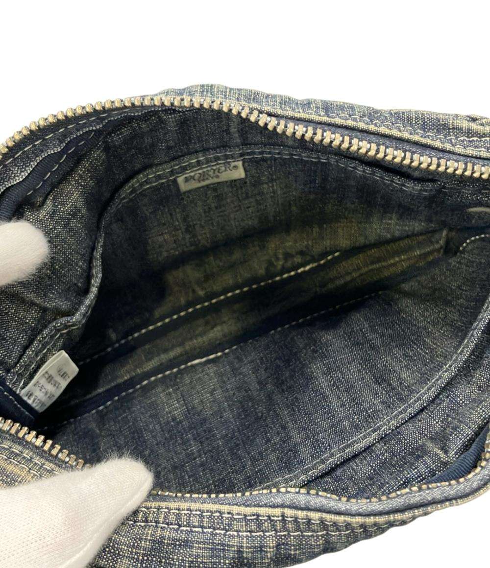 PORTER ショルダーバッグ斜め掛け デニム レディース メンズ ポーター