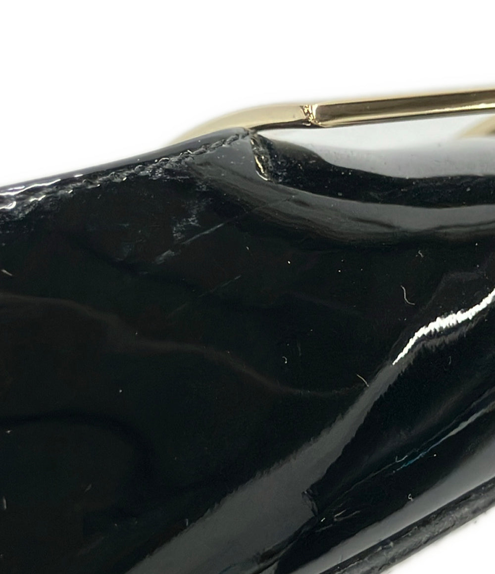 Roger Vivier スクウェアトゥエナメルフラットシューズ レディース SIZE 38 1/2 ロジェヴィヴィエ