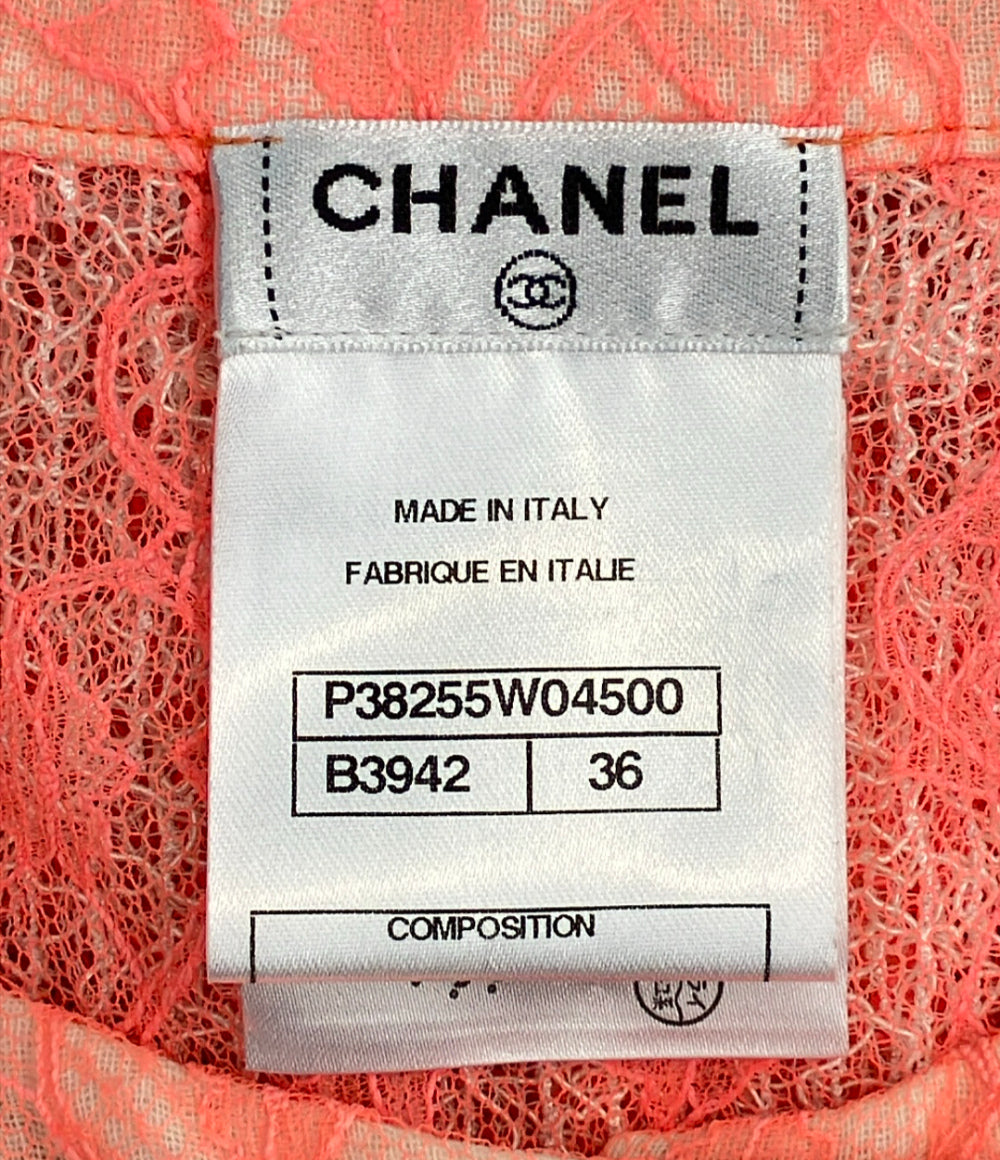 美品 CHANEL レース カーディガン P38255W04500 レディース SIZE 36 (XS) シャネル