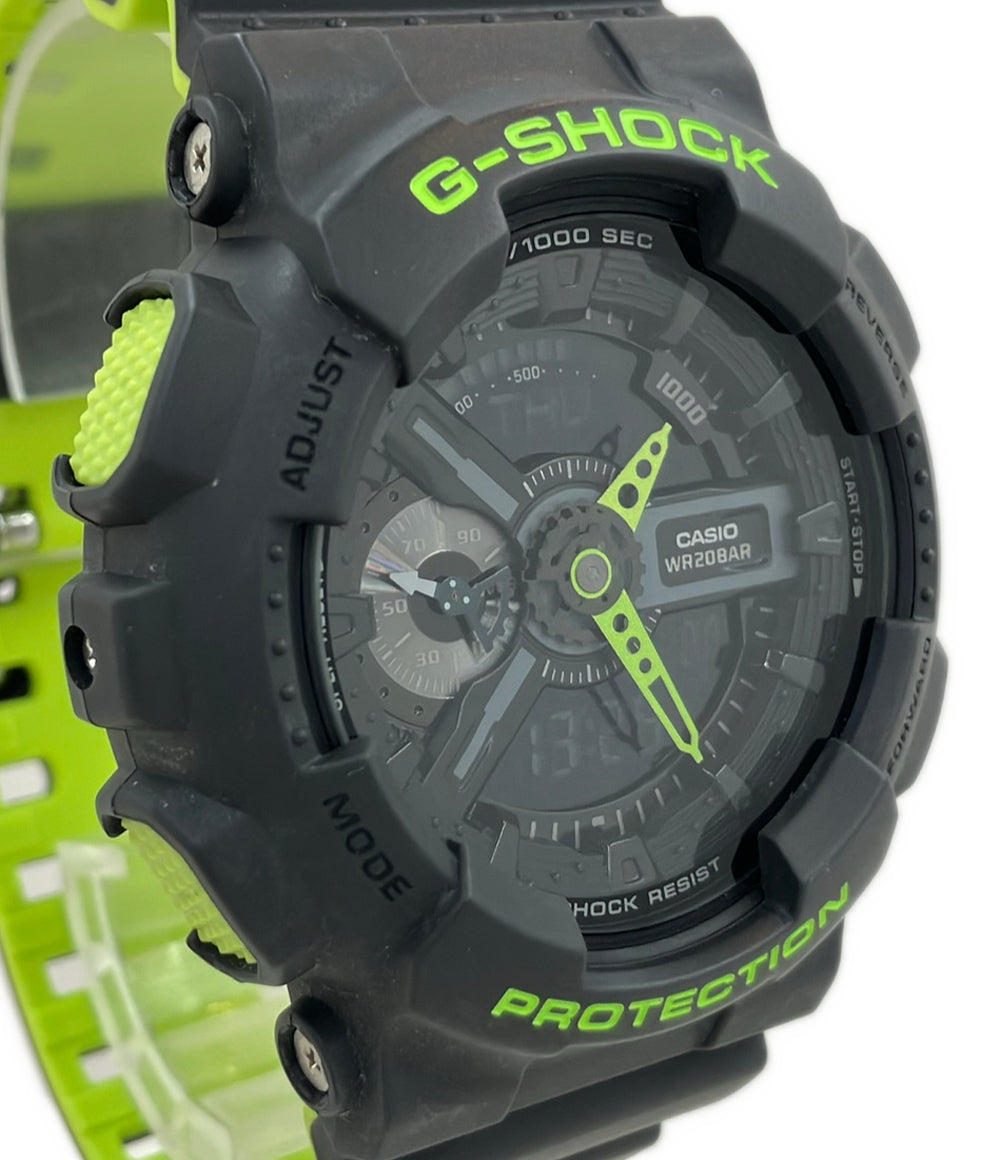 美品 CASIO 腕時計 G-SHOCK クオーツ ブラック GA-110LN メンズ カシオ