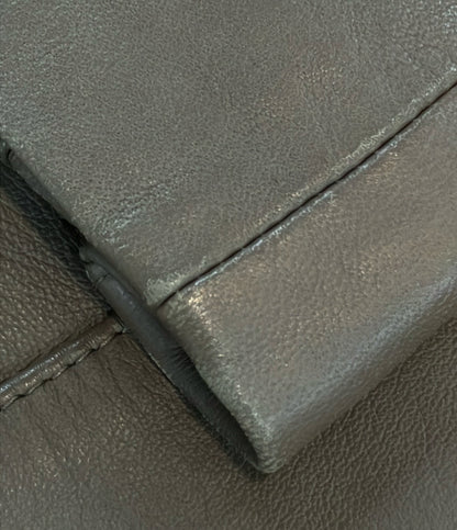 NOBLE ソフトラムレザーライダースジャケット レディース SIZE 36 ノーブル
