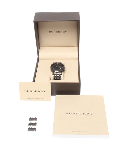 美品 Burberry 腕時計 クオーツ ブラック BU1373 メンズ バーバリー