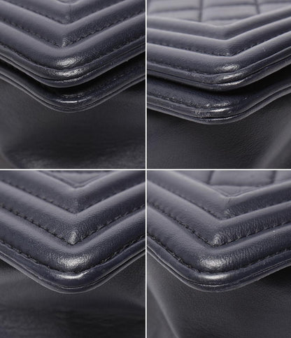 シャネル チェーンショルダーバッグ 肩掛け 斜め掛け ゴールド金具 ラムスキン ココマーク ボーイシャネル25 レディース CHANEL