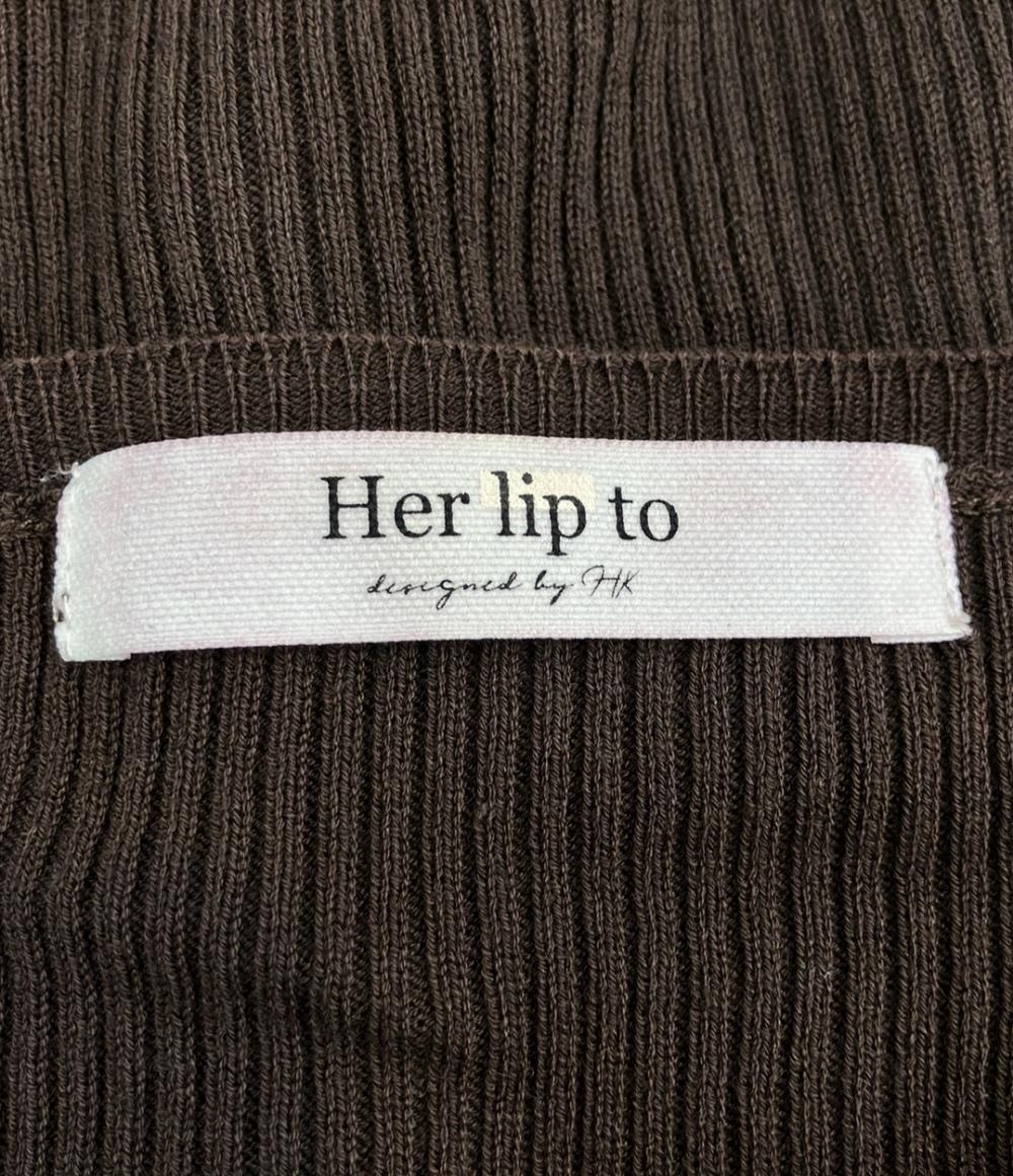 ハーリップトゥ アンサンブル 長袖ニットワンピース レディース SIZE M (M) Her lip to