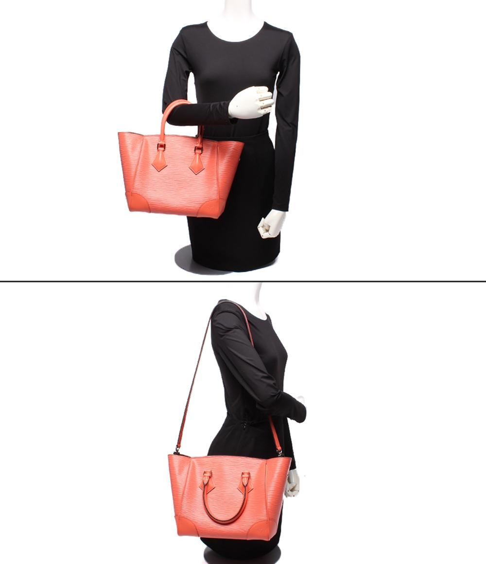 LOUIS VUITTON 2way ハンドバッグ ショルダーバッグ 肩掛け サーモン