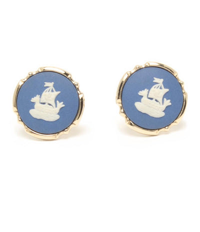 WEDGWOOD カフス 舟 帆船 メンズ ウェッジウッド