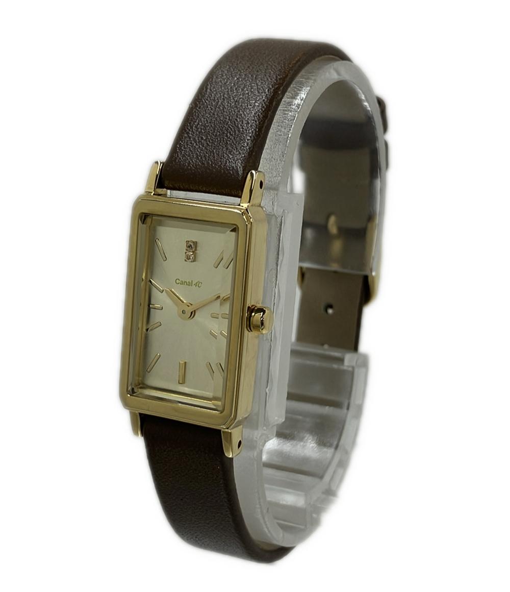 canal4℃ 腕時計 クオーツ ゴールド B050289 レディース カナルヨンドシー