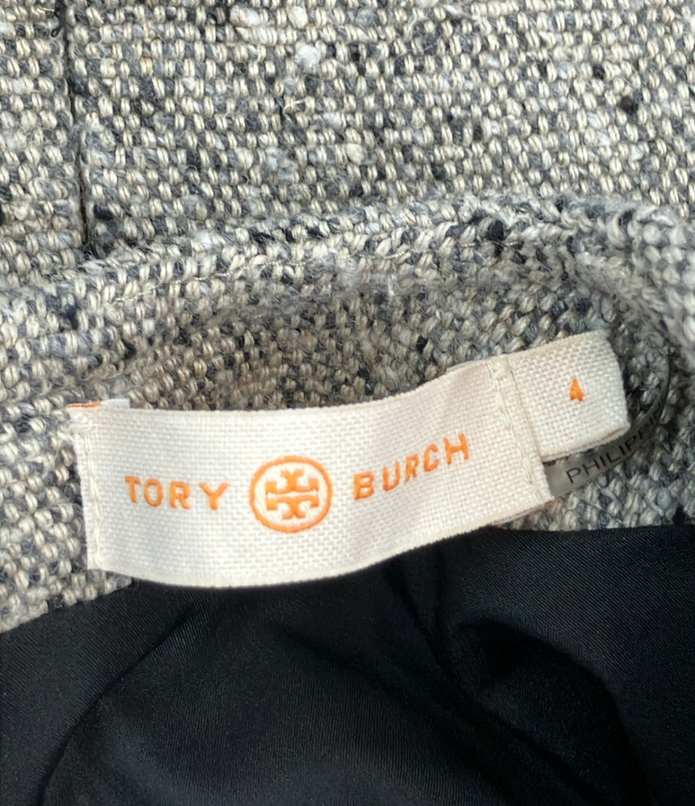 Tory Burch Vネック ツイード半袖ワンピース レディース SIZE 4 (M) トリーバーチ