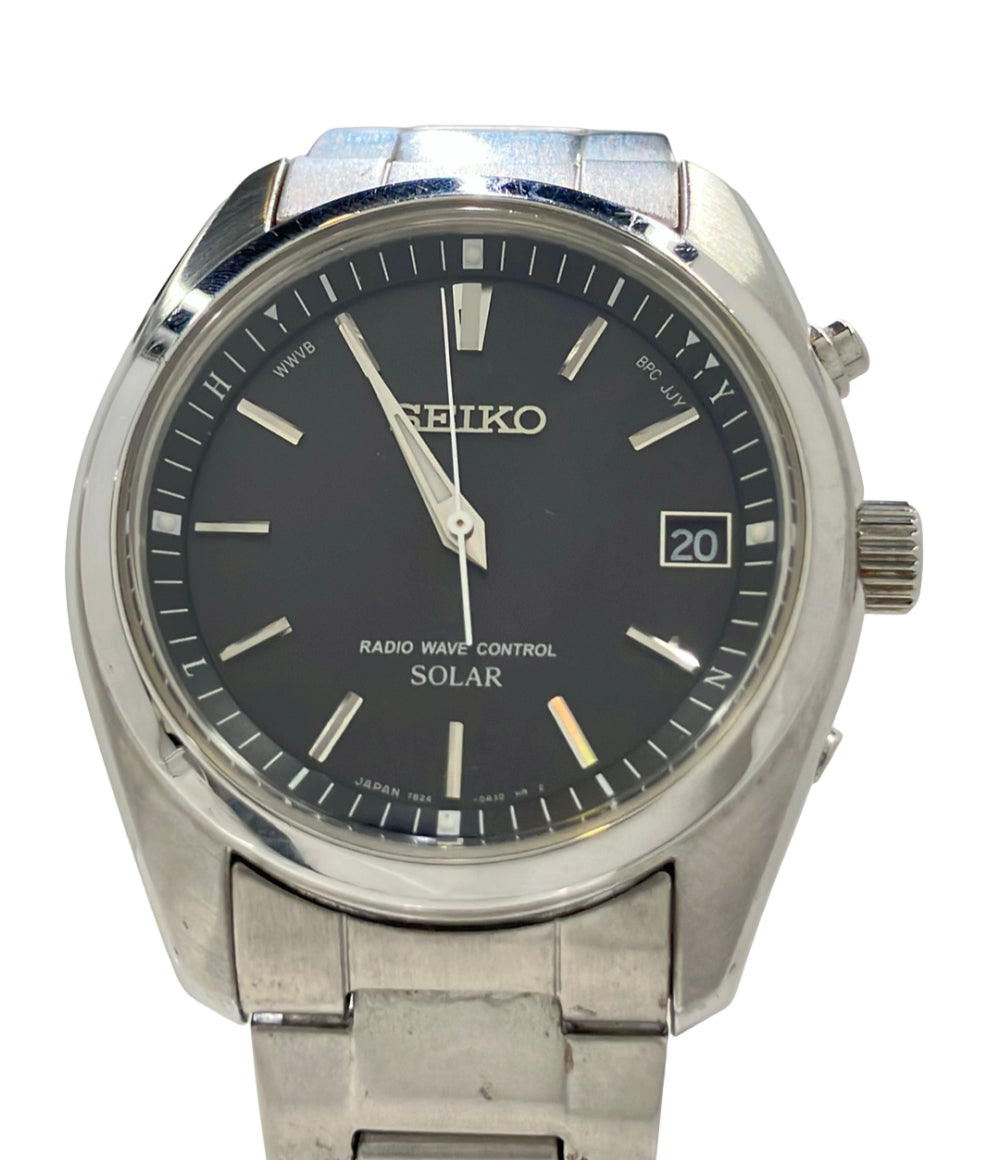 SEIKO 腕時計 ソーラー ブラック 7B24-0AN0 メンズ セイコー – Rehello