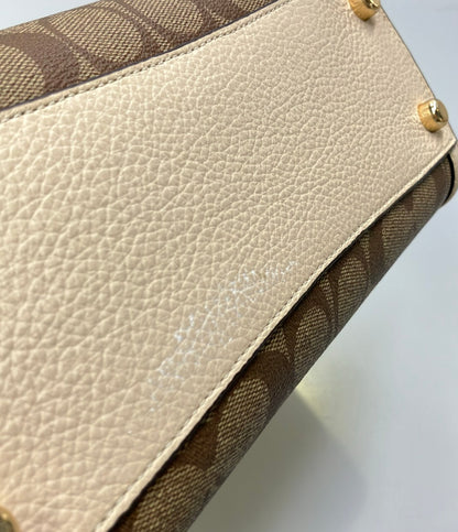 COACH ハンドバッグ ショルダーバッグ 2WAY PVC レザー シグネチャー CC142 レディース コーチ