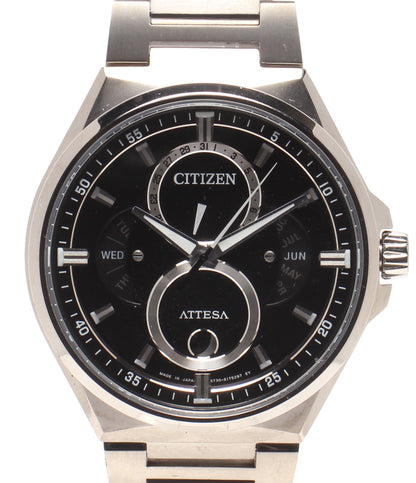 CITIZEN 腕時計 アテッサ ATTESA ソーラー ブラック 8730-S127912 メンズ シチズン