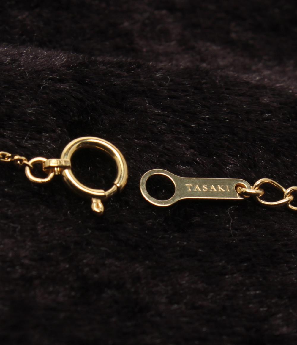 美品 TASAKI ネックレス K18 パール 7.6mm レディース タサキ