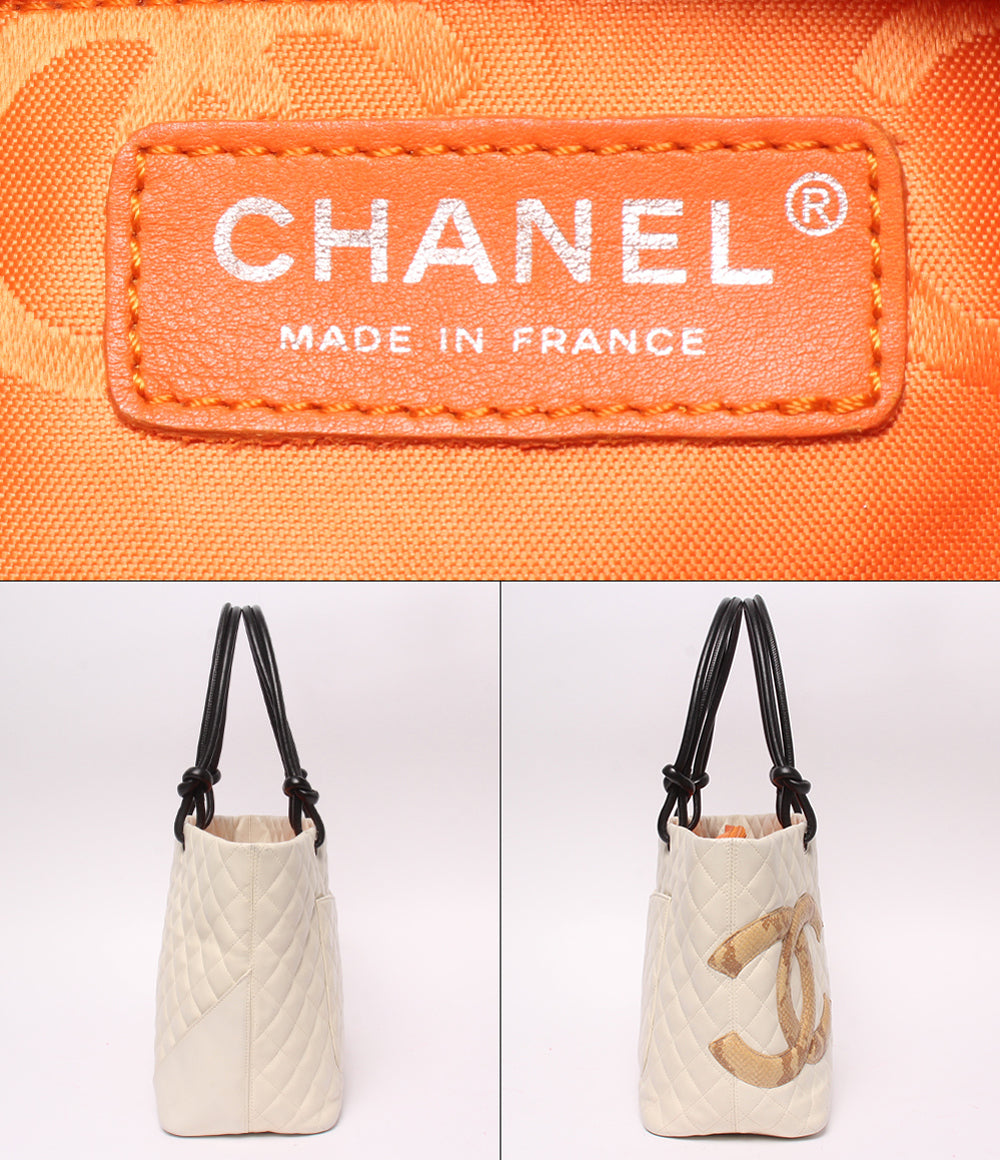 CHANEL トートバッグ ショルダーバッグ 肩掛け シルバー金具 9番台 カンボン レディース シャネル