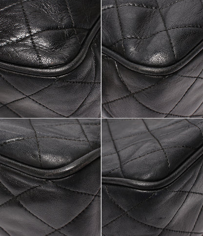 CHANEL ショルダーバッグ ラムスキン ゴールド金具 1番台 斜め掛け マトラッセ レディース シャネル