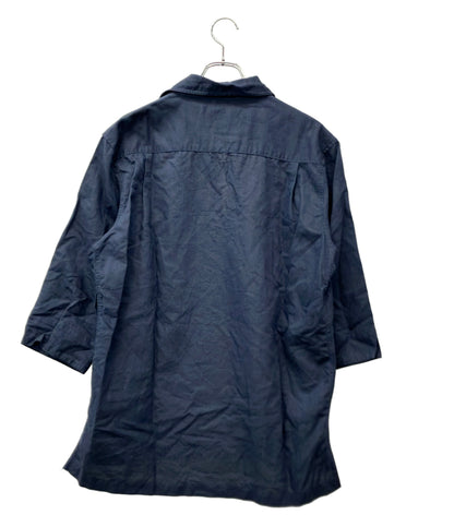LANVIN 半袖シャツ リネン 七分袖 スキッパー LB-6A メンズ SIZE 48 (L) ランバン