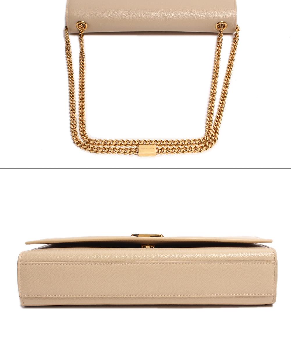 サンローランパリ チェーンレザーショルダーバッグ YSLロゴ