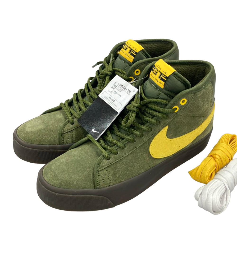 美品 NIKE ミドルカットスニーカー ZOOM BLAZER MID QS HM5838-300 メンズ SIZE 28.0 (XL) ナイキ