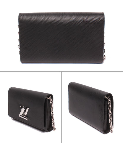 LOUIS VUITTON チェーンウォレット ショルダーバッグ 肩掛け 斜め掛け ポルトフォイユ ツイスト チェーン エピ M62038 レディース ルイ・ヴィトン