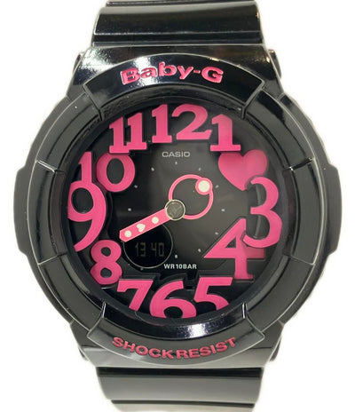 CASIO 腕時計 ネオンダイアル Baby-G クオーツ ブラック BGA-130-1BJF レディース カシオ