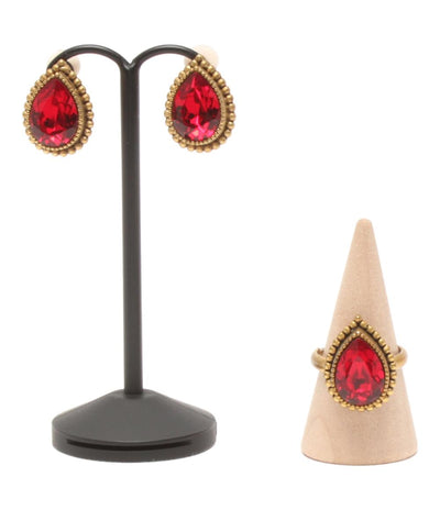 ユヌ リーニュ イヤリング リング 2点セット レディース UNELIGNE