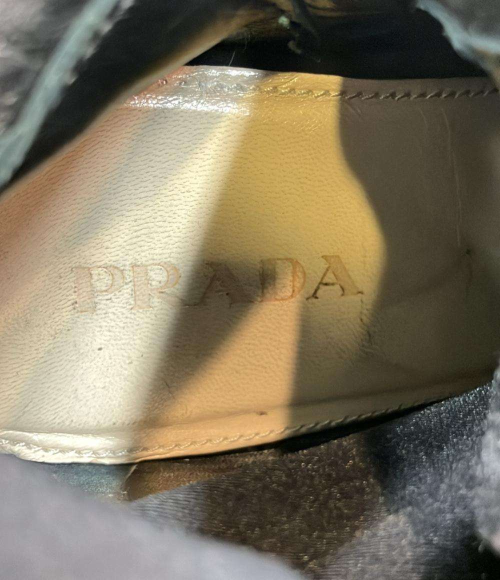 訳あり PRADA ロングブーツ スエード レディース SIZE 38 1/2 (25.5cm