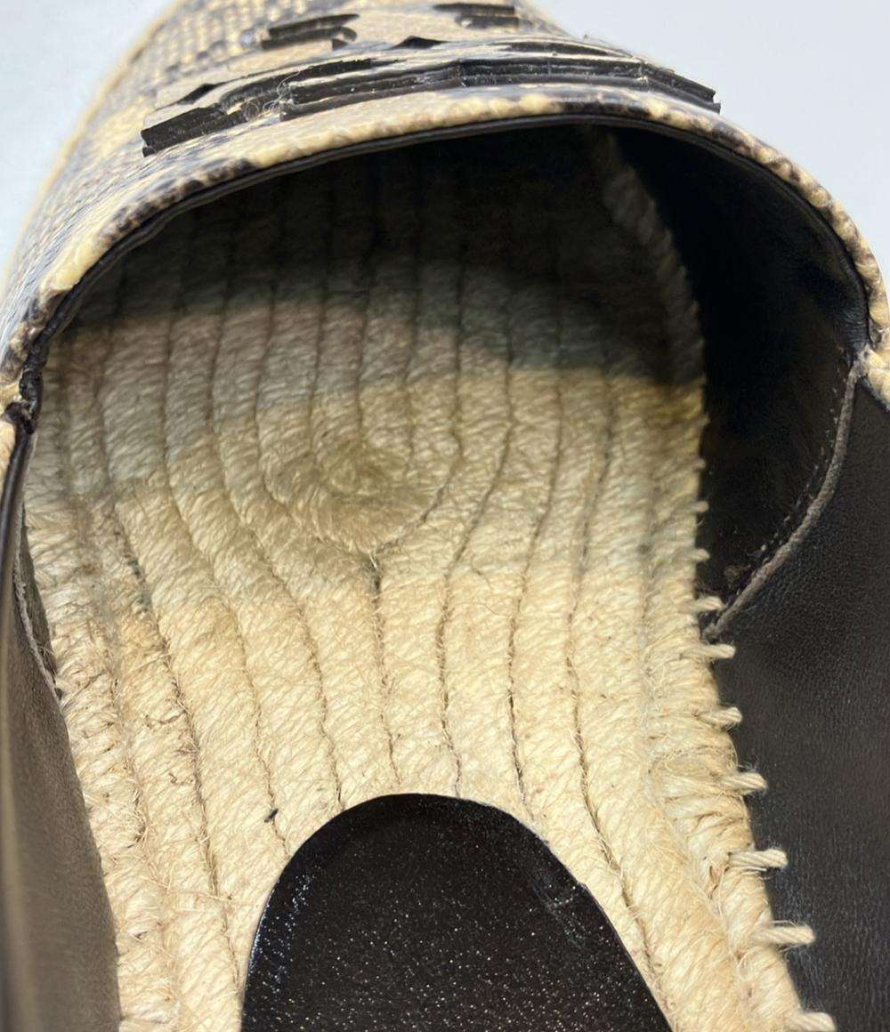 Tory Burch スリッポン エスパドリーユ パイソン柄 レディース SIZE 8 M (25cm) トリーバーチ