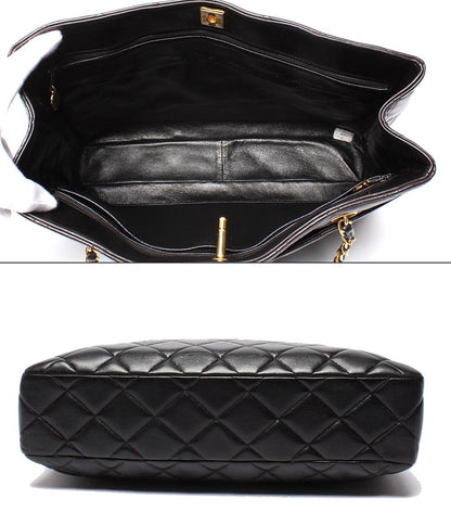 CHANEL チェーントートバッグ ショルダーバッグ 肩掛け ゴールド金具 マトラッセ レディース シャネル