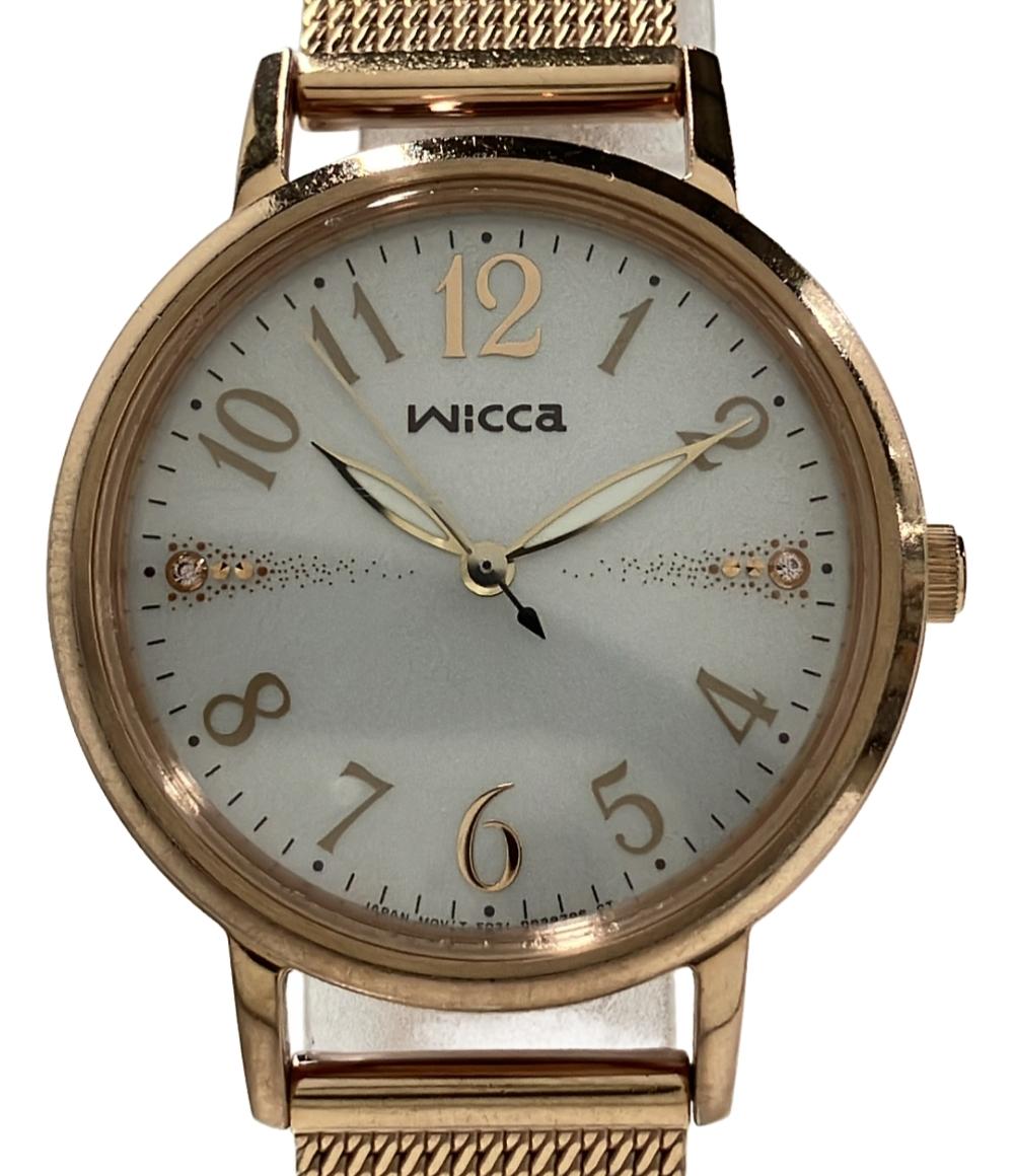 シチズン ③-7  602 CITIZEN腕時計 ウィッカ wicca ソーラー シルバー e レディース