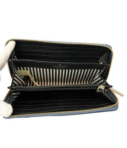 美品 ケイトスペード ラウンドファスナー長財布 レディース Kate Spade