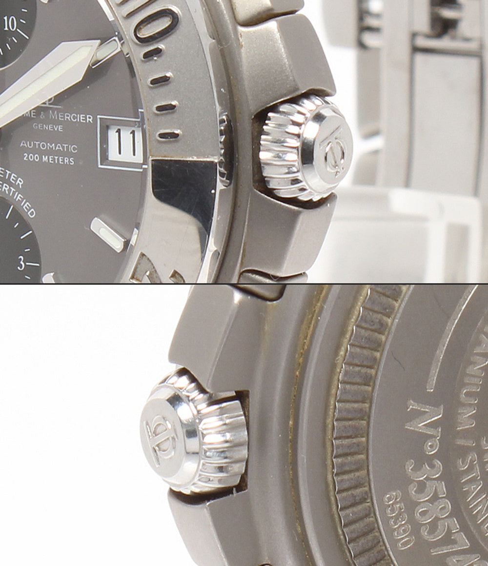 ボームアンドメルシェ 腕時計 ケープランド ダイバー クロノグラフ 自動巻き グレー 65390 メンズ BAUME＆MERCIER