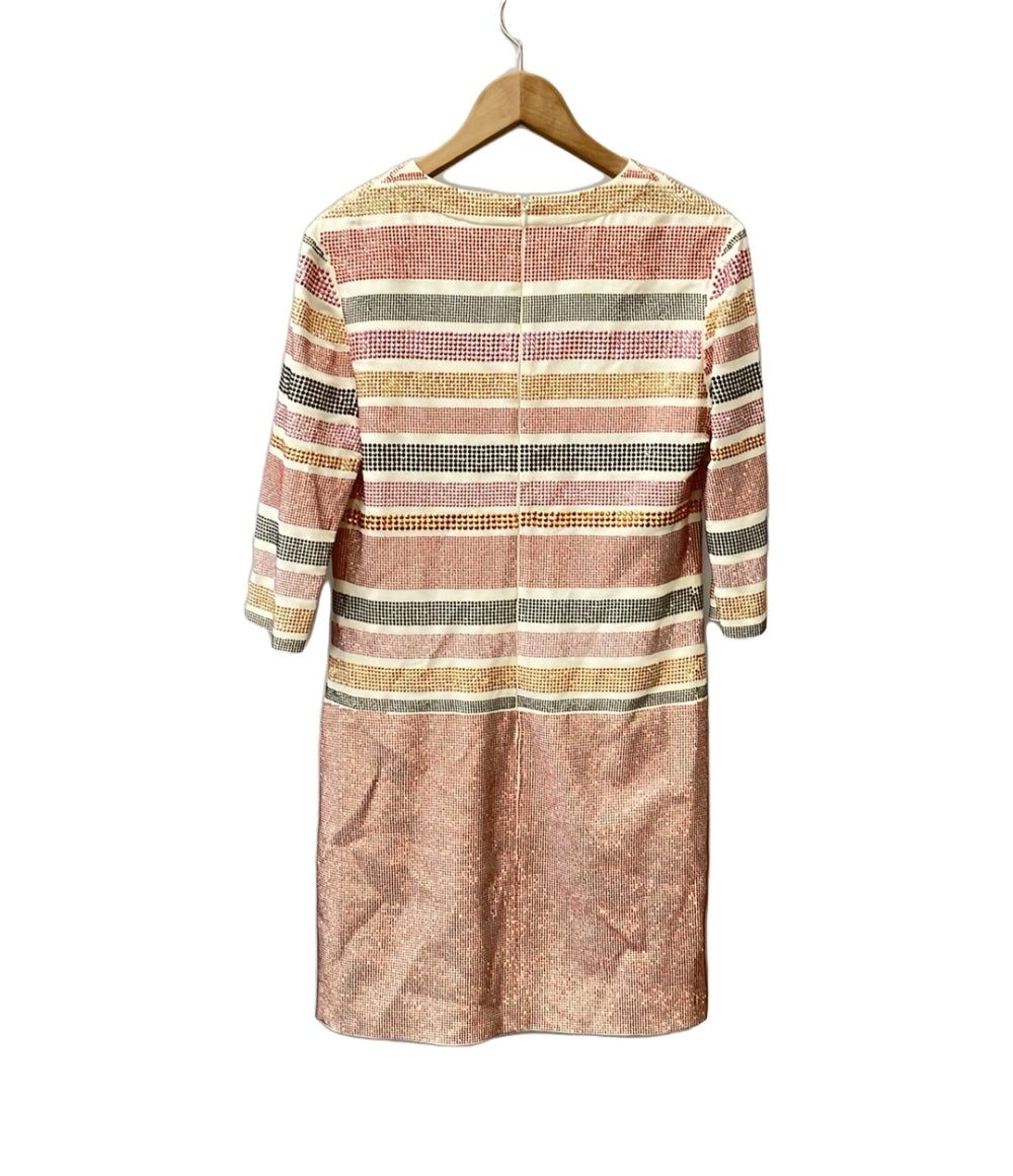 イッサロンドン 長袖ワンピース ビジュー付き 14-04-00553 レディース SIZE UK8 (M) Issa LONDON