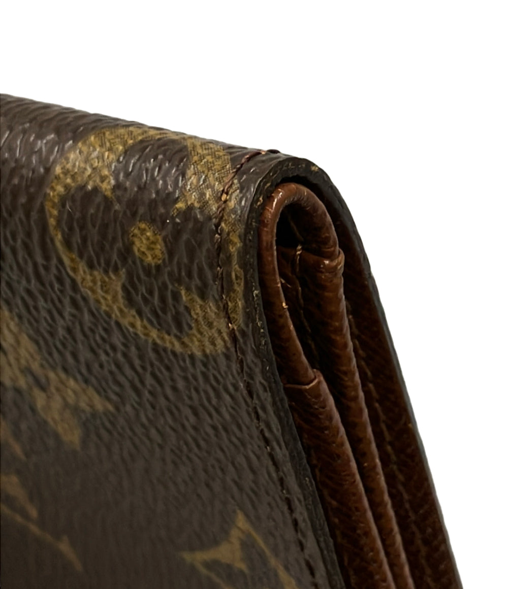 LOUIS VUITTON 二つ折り財布 ポルト ビエ カルト ブルー モノグラム M60905 メンズ レディース ルイ・ヴィトン