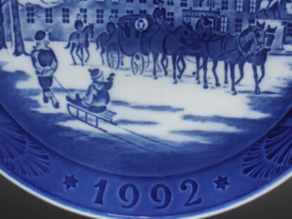 美品 ロイヤルコペンハーゲン イヤープレート 飾り皿 18cm 1992 Royal Copenhagen