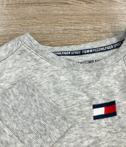 TOMMY HILFIGER スウェット クロップド丈 クールネック クロップトップ CA＃57151 レディース SIZE M トミーヒルフィガー