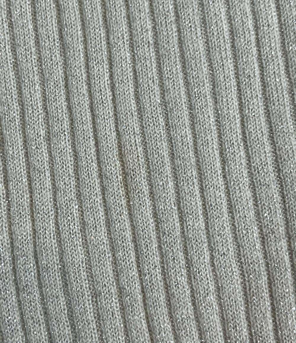 Brunello Cucinelli 半袖ニット ハイネック ラメ レディース SIZE M ブルネロクチネリ
