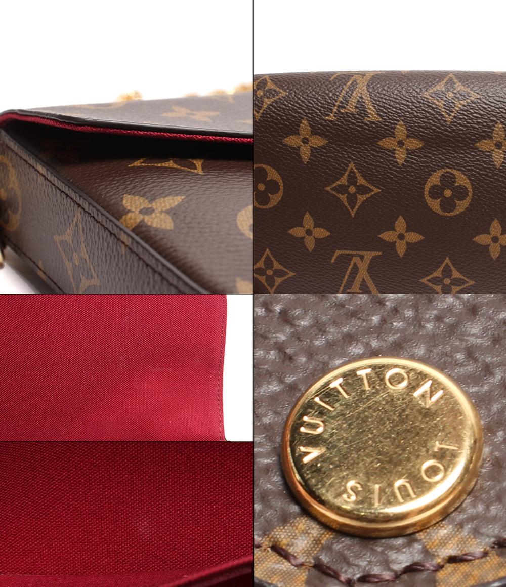 ルイ・ヴィトン チェーンウォレット ゴールド金具 ポシェット フェリシー モノグラム キャンバス フューシャ M81896 レディース LOUIS VUITTON
