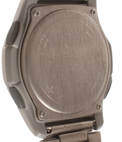 美品 CASIO 腕時計 ウエーブセプター WAVE CEPTOR ソーラー WVA-M630TDE-7AJF メンズ カシオ