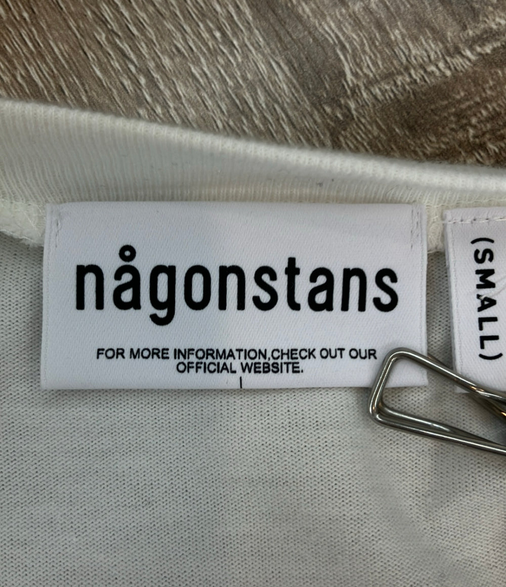 nagonstans 長袖ワンピース コットンストライプコンビドレス 470FS483-1530 レディース SIZE S ナゴンスタンス