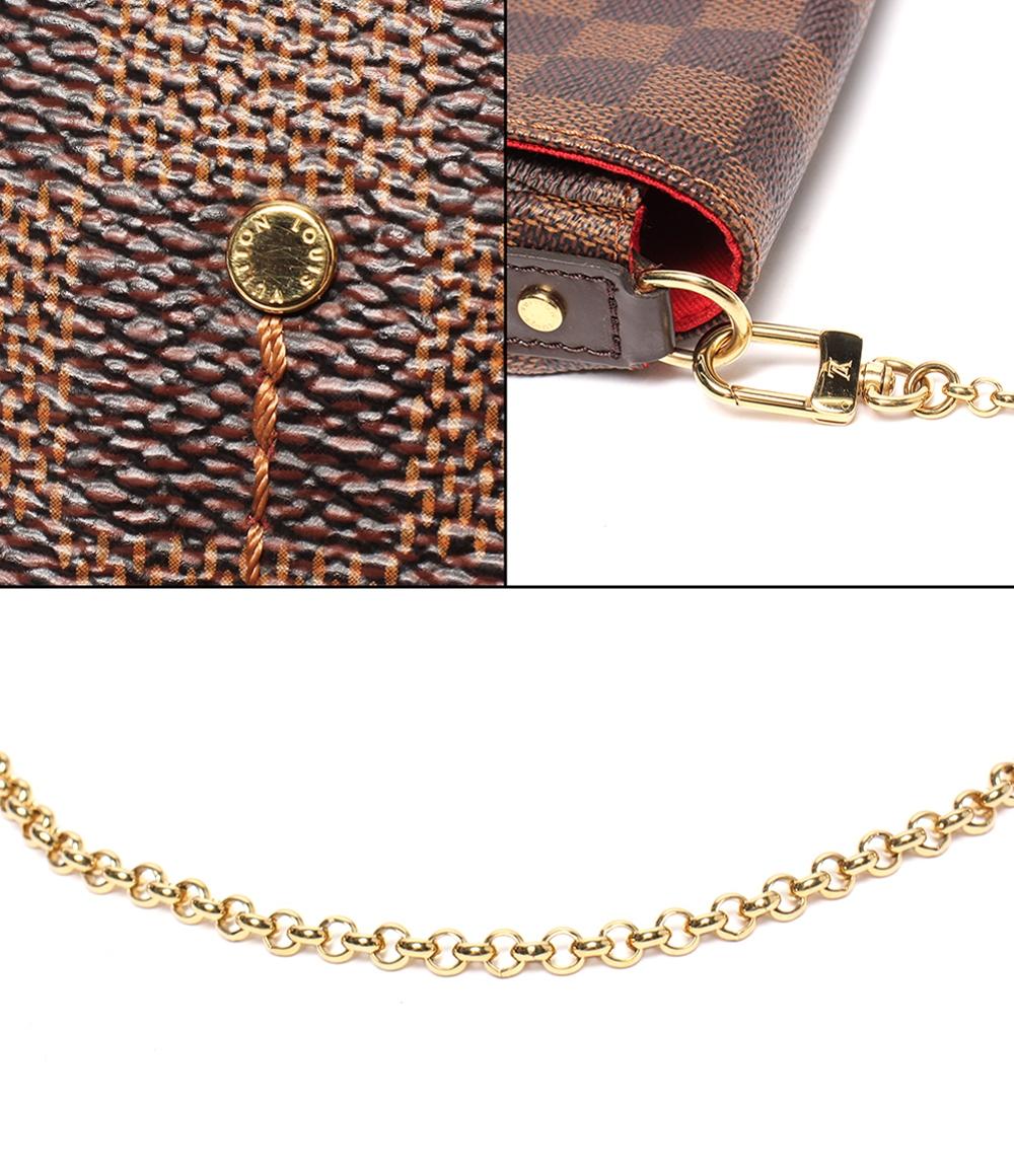 LOUIS VUITTON 2wayショルダーバッグ ハンドバッグ 肩掛け 斜め掛け ダミエ フェイボリットMM N41129 レディース ルイ・ヴィトン