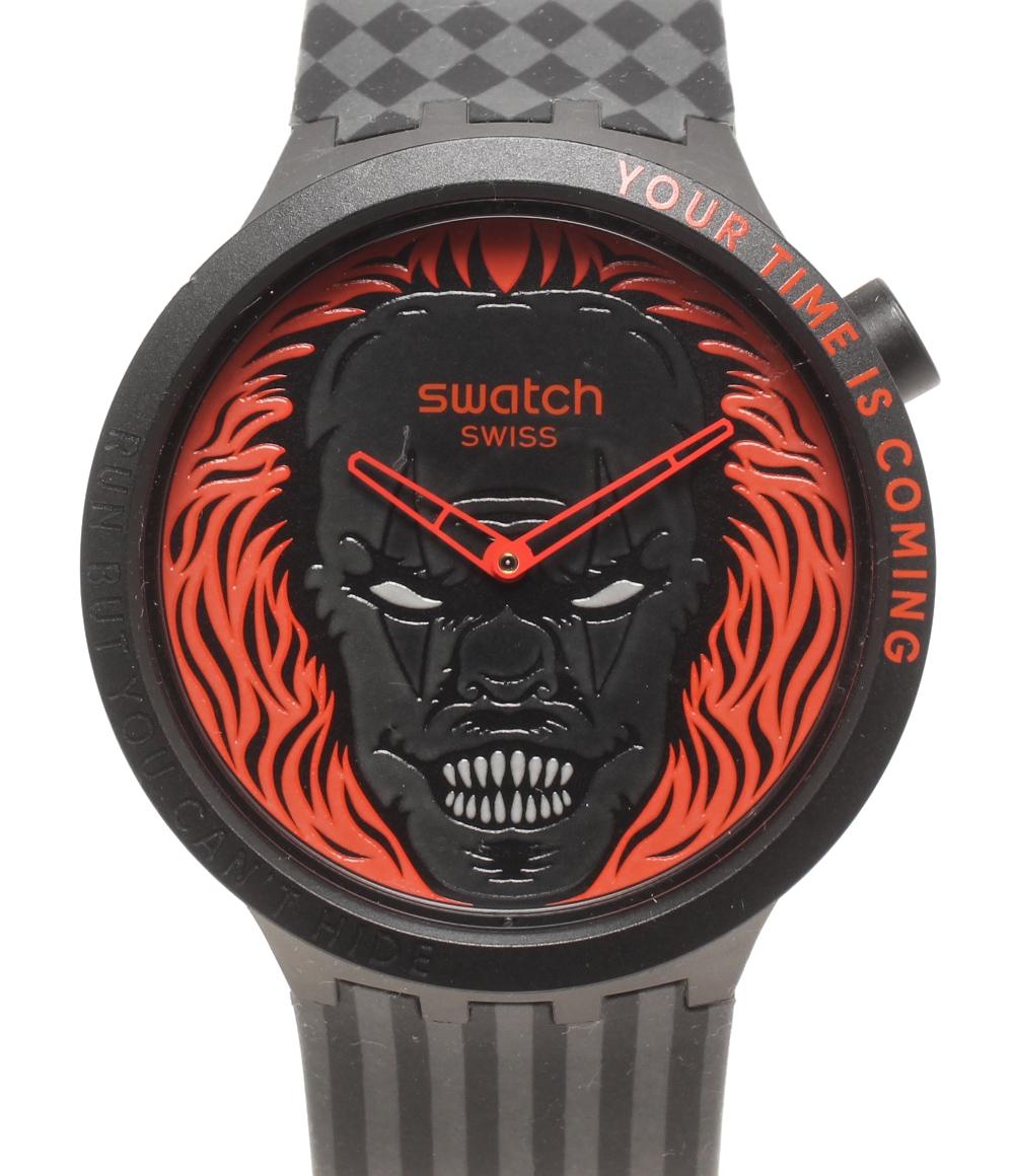 美品 Swatch 腕時計 YOUR TIME IS COMING クオーツ SB01B128 レディース メンズ スウォッチ