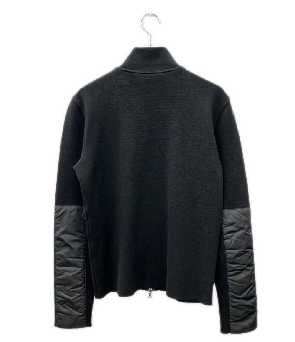 PRADA プラダ ニット ジャケット Mサイズ ブラック PRADA 長袖 ジップアップニットジャケット メンズ SIZE 48 (L) プラダ