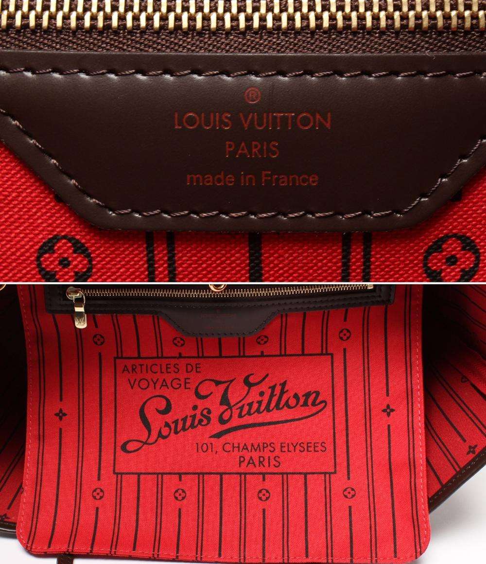 美品 ルイ・ヴィトン ルイヴィトン トートバッグ ショルダーバッグ 肩掛け ネヴァーフルMM ダミエ N51105 レディース LOUIS VUITTON