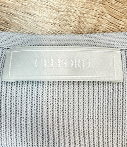 CELFORD 長袖ワンピース シアーミックスホールガーメントワンピース CWNO255069 レディース SIZE 36 (S) セルフォード