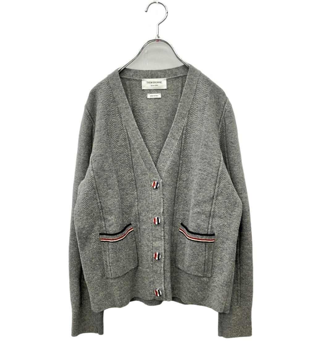 THOM BROWNE 長袖ガーディアン アンサンブル ニット グレー FKC410A-Y1005055 レディース SIZE 40 (S) トムブラウン