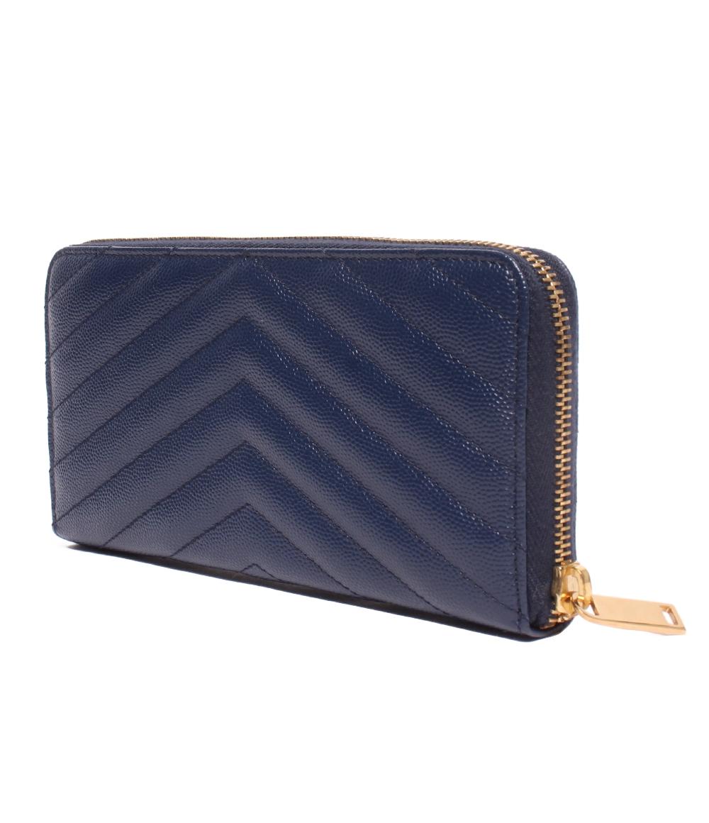 美品 SAINT LAURENT PARIS ラウンドファスナー長財布 358094 レディース サンローランパリ
