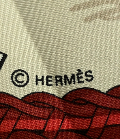 HERMES スカーフ カレ90 シルク100% レ・アリュール・ドゥ・シュヴァル レディース エルメス