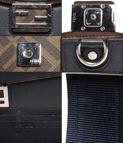 フェンディ クロスボディバッグ ショルダーバッグ FFロゴ シルバー金具 バゲット ソフトトランク 7VA565 メンズ FENDI