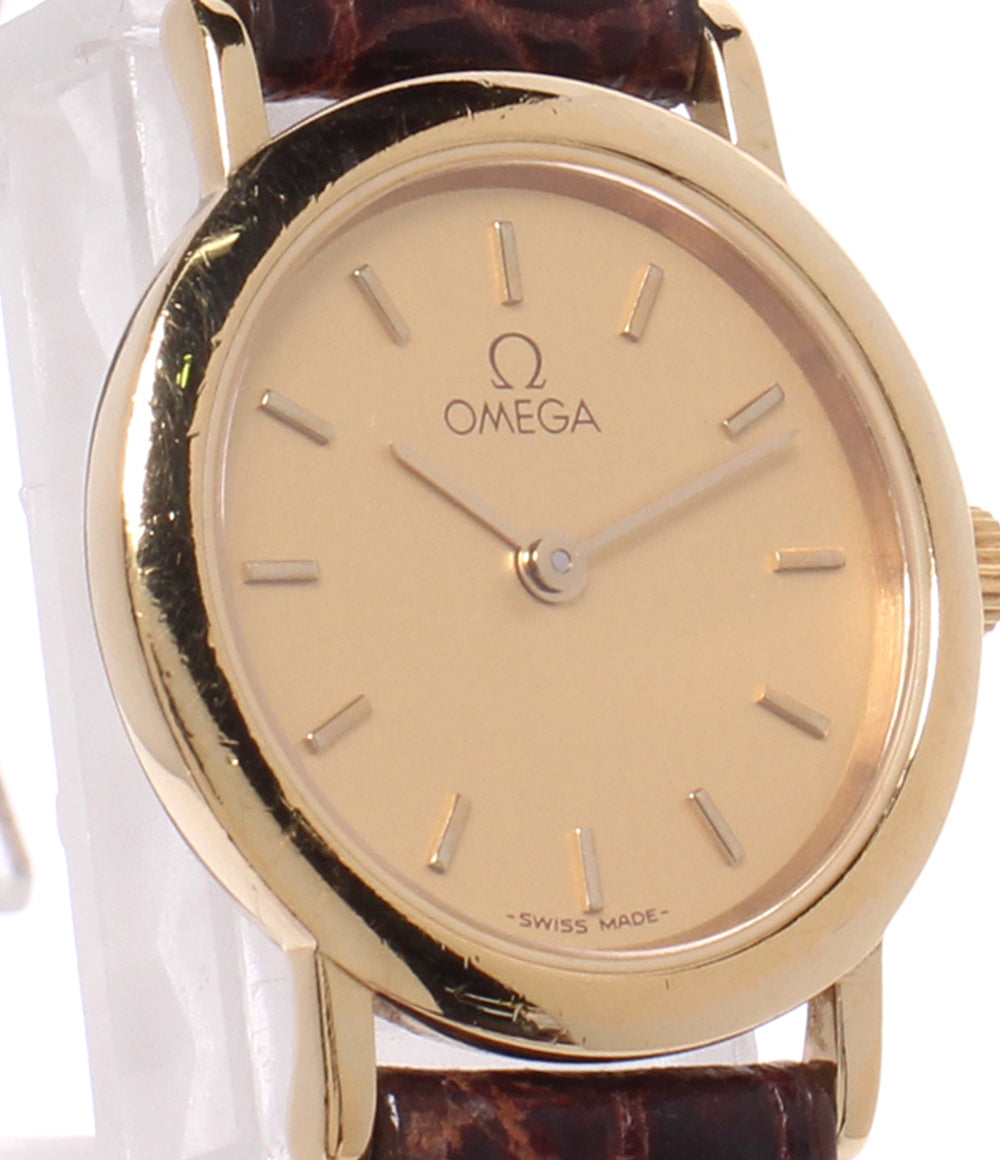 OMEGA 腕時計 de ville デ・ヴィル クオーツ ゴールド 595.0097.2 レディース オメガ
